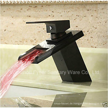 2015 neue Kugel Badezimmer Wasserfall LED Becken Wasserhahn (QH140418BF)